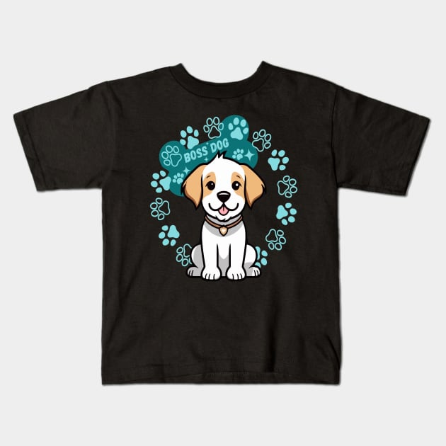 Boss Dog Kids T-Shirt by ahlama87